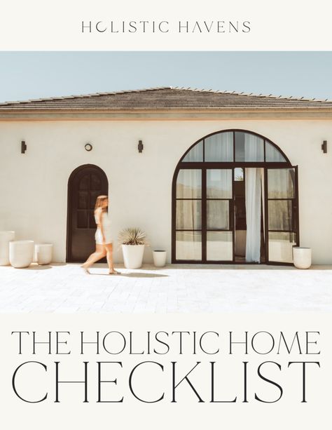 Learn how to create a holistic home with this free download! Holistic Home, Home Checklist, Inspiring Spaces, Home Design, To Create, Free Download, Design Inspiration, Design