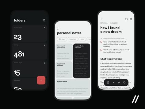 Daily Diary App by Daria Kravets for Purrweb UI/UX Studio on Dribbble Memo App, Diary App, Journal Images, Journal App, Reflective Journal, Navigation Design, App Interface Design, Mobile Icon, Daily Diary