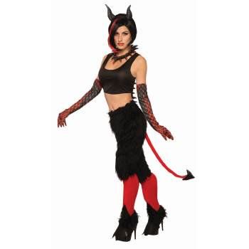 Red Devil Costume, Satyr Costume, Horns Costume, Devil Costume, Special Halloween, Red Devil, Black Costume, Elf Ears, Suspender Pants