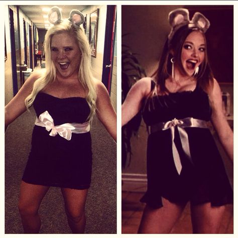 I'm a mouse duh! Mean girls Halloween costume I’m A Mouse Duh Costume, Mean Girls Costume Ideas, Mouse Costume Women, Im A Mouse Duh, Mean Girls Halloween Costume, Girls Costume Ideas, Mean Girls Halloween Costumes, Costume Ideas Diy, Diy Halloween Costumes For Girls