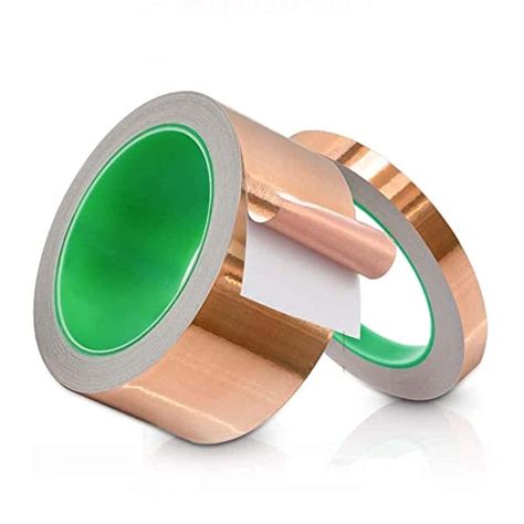 Amazon.com : Amogato 2 Packs Copper Foil Tape-2 inchesX22yard+0.2 inchesX22yard,Conductive Adhesive Copper Tape Double-Sided,for Electrical Repairs, Roof Repair,Paper Circuits,Grounding : Health & Household Paper Circuits, Copper Foil Tape, Copper Tape, Metal Tape, Foil Tape, Roof Repair, Copper Foil, Silver Foil, Aluminum Foil