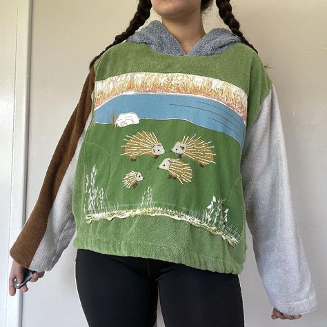 Handmade Towel Hoodie Sweatshirt 

One of a Kind... - Depop Towel Hoodie, Patchwork Shirt, Handmade Towel, Hedgehogs, Terry Cloth, Hoodie Sweatshirt, Towels, Angeles, Sweatshirts Hoodie