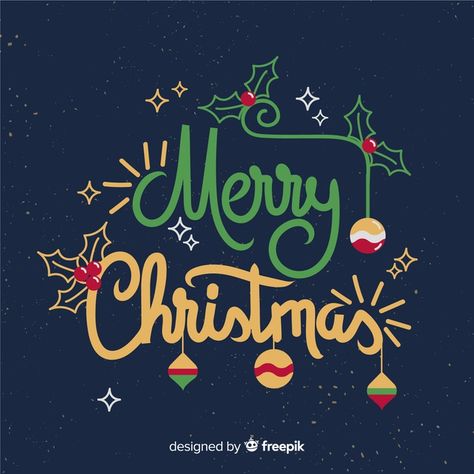 Merry christmas cool lettering design | Free Vector #Freepik #vector #freebackground #freechristmas #freemerry-christmas #freedesign Family Holiday Cards, Svg Ideas, Watercolor Christmas Tree, Creepy Christmas, Handmade Christmas Crafts, Christmas Poster, Cool Lettering, Christmas Lettering, Christmas Wall Art