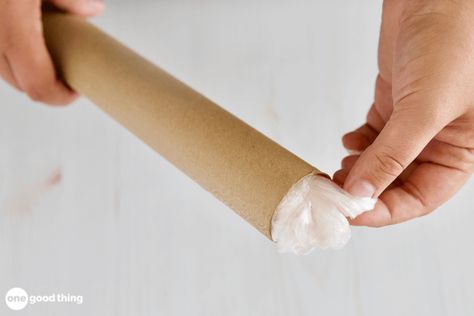 12 Surprisingly Practical Things You Can Do With Cardboard Tubes · Jillee Uses For Cardboard, Craft Tables, Grocery Bag Dispenser, Cardboard Fireplace, Make A Bird Feeder, Toilet Paper Art, Old Bed Sheets, Fireplace Furniture, Bags Inside