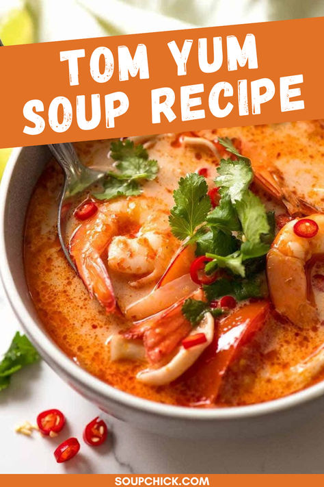 Tom Yum Soup Recipe Tum Yum Soup Recipe Thai, Tom Yum Soup Recipe Thai, Tum Yum Soup, Soup Base Recipe, Rick Stein Recipes, Tom Yum Soup Recipe, Soup Recipe Easy, Rick Stein, Tom Yum Soup