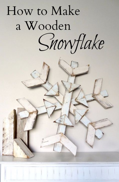 Best DIY Snowflake Decorations, Ornaments and Crafts - Wooden Snowflake - Paper Crafts with Snowflakes, Pipe Cleaner Projects, Mason Jars and Dollar Store Ideas - Easy DIY Ideas to Decorate for Winter - Creative Home Decor and Room Decorations for Adults, Teens and Kids http://diyjoy.com/diy-projects-snowflakes Pallet Snowflake Diy, Diy Large Wooden Snowflake, Large Wooden Snowflakes, Wood Snowflake Decor, Wood Winter Decor, Large Wooden Snowflakes Diy, Wooden Winter Decor, Wooden Snowmen Diy, Pallet Snowflake