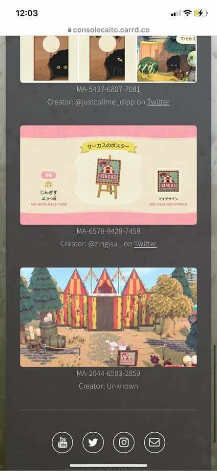 Circus Codes Acnh, Animal Crossing Design Codes Carnival, Acnh Abandoned Carnival, Acnh Haunted Carnival, Acnh Circus Design Codes, Circus Animal Crossing, Animal Crossing Carnival Codes, Acnh Circus Design, Acnh Dark Forestcore