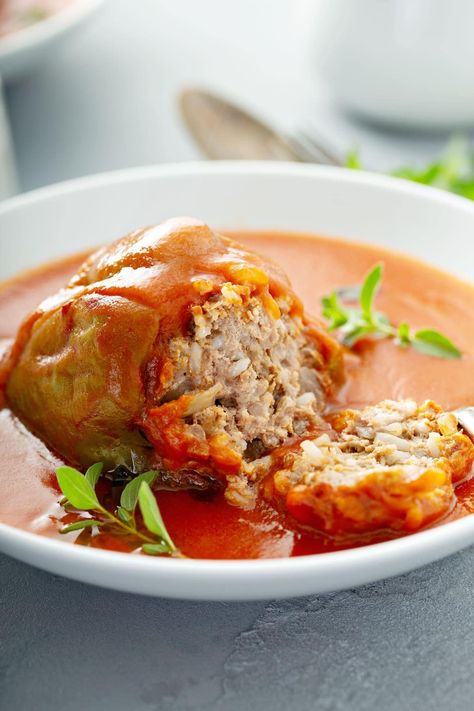 Stuffed peppers Hungarian Stuffed Peppers, Cabbage Recipes Southern, Stuffed Peppers Recipe, Cajun Pasta, Bell Pepper Recipes, Hungarian Food, Stuffed Cabbage, Stuffed Pepper, Hungarian Recipes