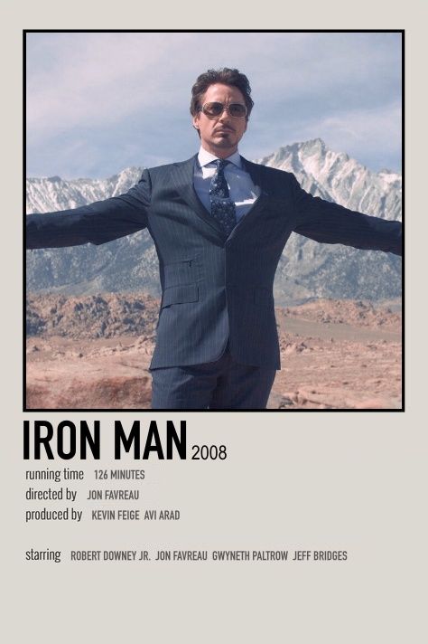 Avengers Movie Posters, Iron Man Poster, Indie Movie Posters, Iron Man 2008, Marvel Movie Posters, Avengers Poster, Robert Downey Jr Iron Man, Polaroid Poster, Film Posters Vintage