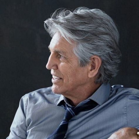 53 Magnificent Hairstyles for Older Men - Men Hairstyles World #men'shairstyles #men's #hairstyles #grey Older Mens Long Hairstyles, Older Mens Hairstyles, Gentlemens Guide, Eric Roberts, Grey Hair Men, Beard Straightening, Mens Hairstyles Medium, Bike Camping, Older Man