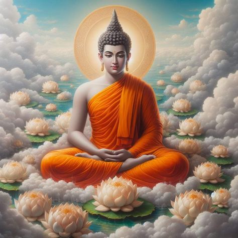 Bhagwan Buddha, Gautam Buddha Image, Gautam Budh, Buddha Painting Canvas, Buddha Art Drawing, Buddha Artwork, Buddha Temple, Spiritual Images, Hanuman Photos