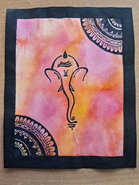 💞✨️Happy Ganesh Chaturthi 🩵🎉 Drawing For Ganesh Chaturthi, Ganesh Chaturthi Drawing Easy, Ganesh Chaturthi Drawing, Mom Drawing, Easy To Draw, Happy Ganesh, Easy Canvas, Painting Easy, Easy Canvas Art