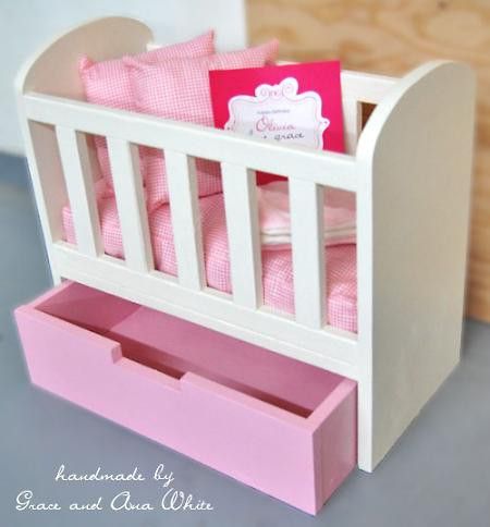 Baby Cribs Furniture, Cradle Woodworking Plans, Baby Doll Crib, Baby Doll Furniture, Child Bed, Crib Design, Baby Doll Bed, Diy Crib, Doll Cradle