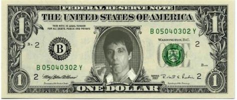 Tony Montana Breakout Edu, Money Template, One Dollar Bill, Scott Campbell, The Lone Ranger, Play Money, Tony Montana, Film Disney, Money Bank