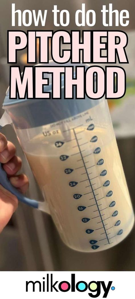 How To Do The Pitcher Method For Breastfeeding Pumping Milk Storage, Pitcher Method Pumping, How Often To Pump Breastmilk, Ounces Of Milk For Baby By Age, How Often Should I Pump Breastmilk, Pumping And Bottle Feeding Schedule, The Pitcher Method, Baby Feeding Chart Breastmilk, Pumping And Formula Feeding Schedule