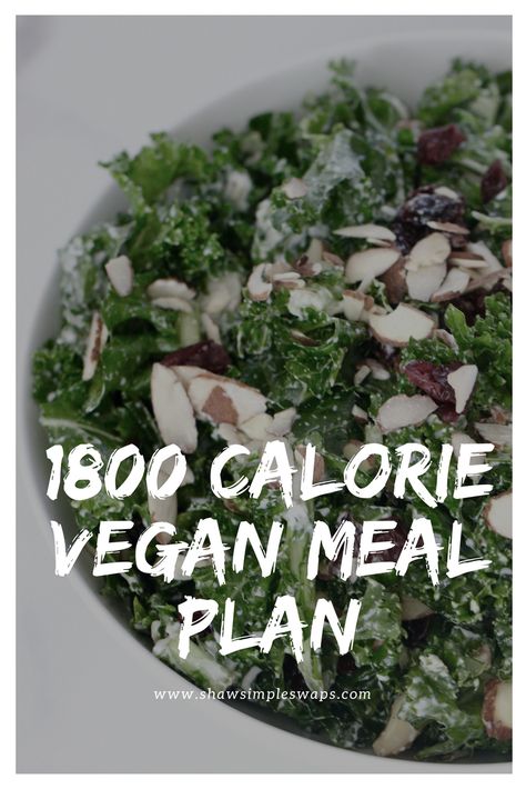 1800 Calorie Meal Guide for Plant. Forward Eating #vegan #mealplan #eattherainbow ShawSimpleSwaps.com Vegetarian 1500 Calorie Meal Plan, 1200 Calorie Vegan Meal Plan, 1500 Calorie Meal Plan Vegetarian, 1600 Calorie Vegan Meal Plan, 1700 Calorie Meal Plan Vegetarian, 1800 Calorie Meal Plan Vegetarian, 2000 Calorie Meal Plan, 2000 Calorie Vegan Meal Plan, 1600 Calorie Meal Plan