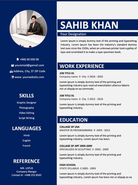 Modern Executive Resume Template, Professional Resume Template Unique Resume, Modern Cv Template, Executive Resume Template, Modern Cv, Executive Resume, Professional Resume Template, Word File, Resume Template Professional, Type Setting