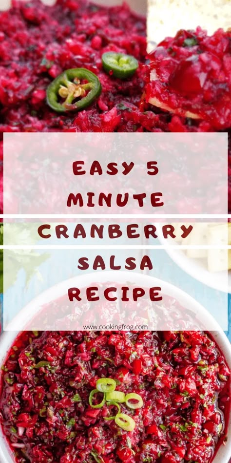 Cranberry Appetizers, Cranberry Dishes, Beef Appetizers, Cranberry Salsa, Easy Salsa Recipe, Recipes Appetizers And Snacks, Cranberry Recipes, Thanksgiving Appetizers, Christmas Dishes