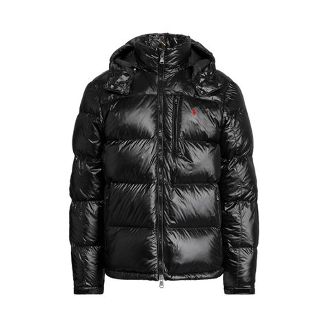 The Gorham Utility Glossed Down Jacket for Men | Ralph Lauren® UK Ralph Lauren Jacket, Man Down, Black Down, Black Puffer, Jacket Brands, Shell Jacket, Designer Clothes For Men, Polo Ralph Lauren Mens, Ralph Lauren Men