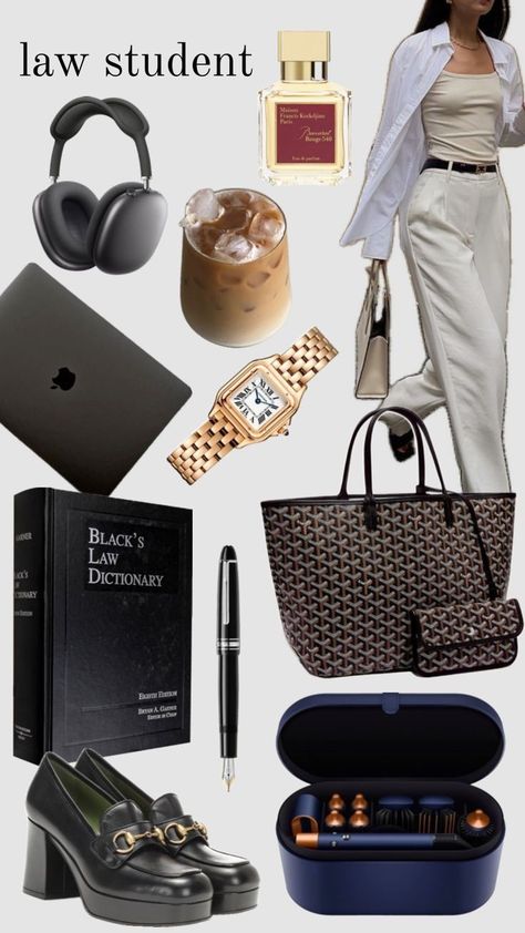 Law Student Style, Law School Outfit Student, Lawyer Life, Law School Outfit, Law Notes, Law School Life, Law School Inspiration, Lawyer Fashion, School Bag Essentials