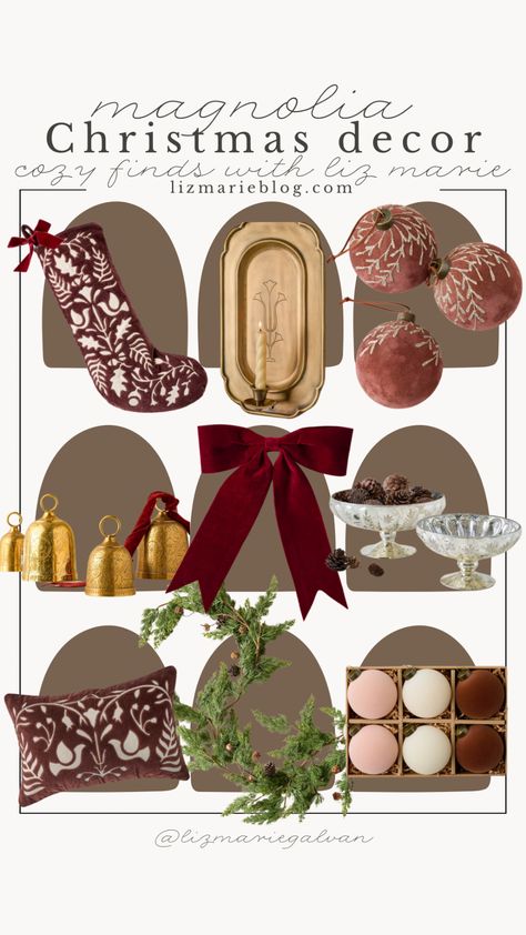 Cozy Christmas with Magnolia: New Holiday Décor Launch - Liz Marie Blog Magnolia Magazine, Magnolia Christmas Decor, The Found Cottage, Cozy White Cottage, Magnolia Christmas, Liz Marie, Liz Marie Blog, Walmart Deals, White Cottage