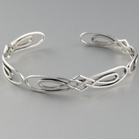 FashionJunkie4Life Sterling Silver Celtic Knot Infinity Cuff Bracelet* You can get additional details at the image link. (This is an affiliate link) #womensbanglebracelets Silver Celtic Jewelry, Celtic Knot Bracelet, Celtic Wedding Rings, Layered Necklaces Silver, Fine Silver Jewelry, Leaf Bracelet, Black Hills Gold, Artful Home, Silver Jewels