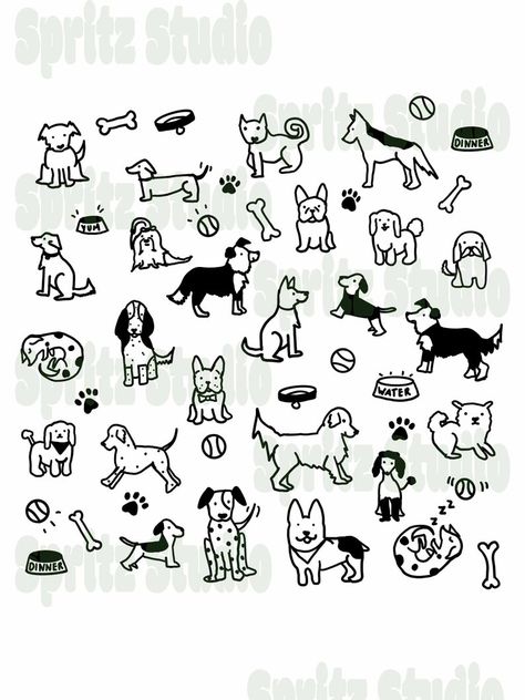 Dog Drawing For Kids, Dog Sketches, Drawn Dog, Black Labs Dogs, Dog Clip Art, Animal Templates, Dog Sketch, Doodle Style, Lab Dogs