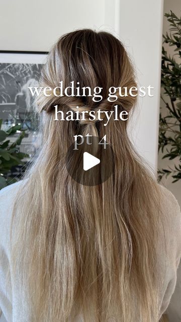 adison walker | hair stylist on Instagram: "wedding guest hairstyle pt 4  save & try🤍" Wedding Guest Hairstyles Straight Hair, Easy Hairstyles For Wedding Guest, Simple Wedding Guest Hair, Hairstyle For Wedding Guest, Hair Wedding Guest, Wedding Guest Hair, Easy Wedding Guest Hairstyles, Guest Hair, Wedding Guest Hairstyles