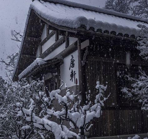 Ancient Japan Aesthetic Dark, Snowy Japan, Medieval Japan, Winter In Japan, Japan Winter, Japanese Forest, Asian Landscape, Chinese Aesthetic, Forest Background