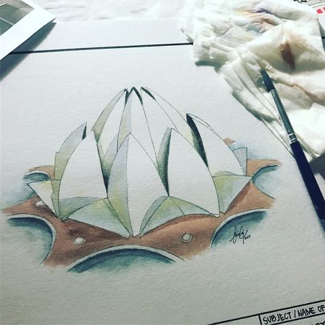 Lotus Temple Painting, Lotus Temple Sketch, Indian Monuments Sketches, Indian Monuments Drawings, Lotus Temple Drawing, Srilankan Architecture, Plates Architecture, Monument Sketch, Lotus Building