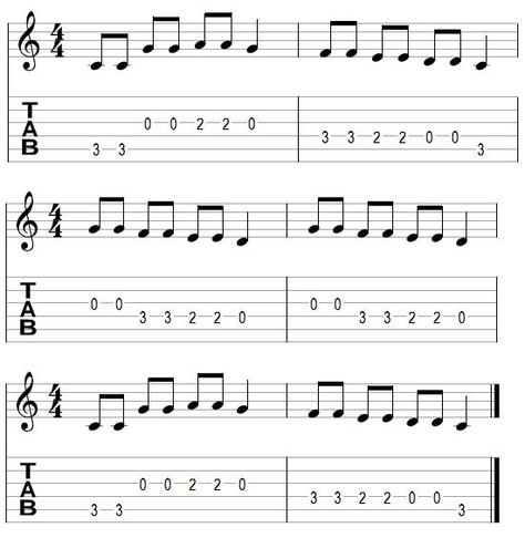 Twinkle Twinkle Little Star Guitar TAB Easy Guitar Tabs For Beginners, Songs To Learn On Guitar, Akordy Na Ukulele, Teaching Guitar, Acoustic Guitar Notes, Guitar Tabs And Chords, Guitar Tabs Acoustic, Star Guitar, Guitar Tabs For Beginners