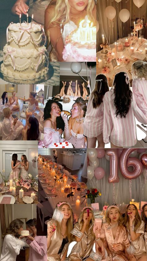 16 B Day Ideas, Birthday 15 Ideas, 16th Party Ideas, Sweet16 Party Ideas, Cute Birthday Themes, Princess Diaries Party, Coquette Birthday Party, Sweet 16 Sleepover, Coquette Birthday