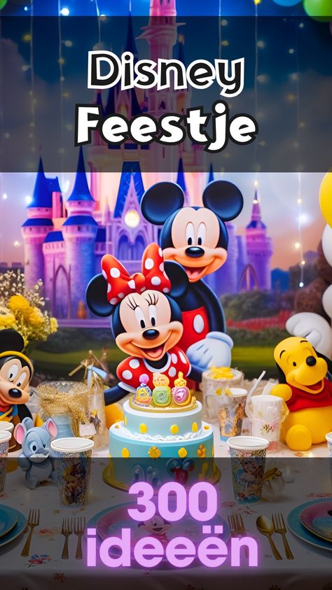 Klaar voor een geweldig feest? Ontdek alles wat je nodig heb voor dit Disney themafeest: decoratie, muziek, hapjes, drinken, spelletjes, tafeldekking, verlichting, locaties,... Disney Films, Banners, Disney