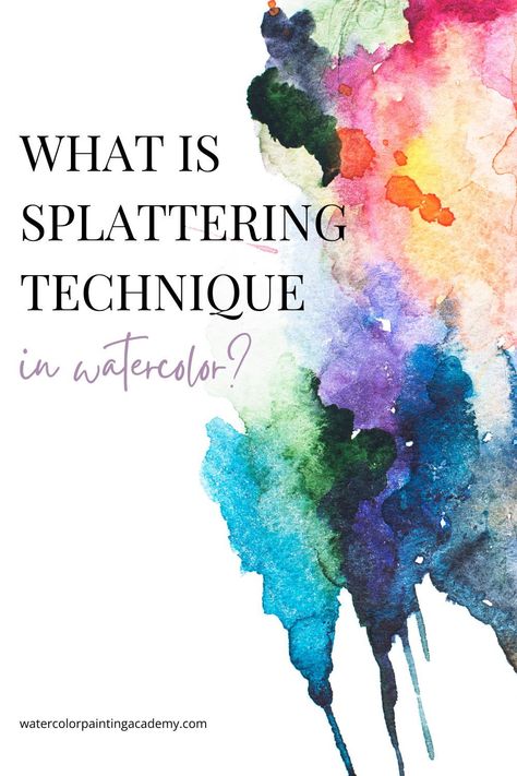 Reverse Watercolor Painting, Watercolor Transparency, Spill Art, Coloring Practice, Expressive Painting, Color Tips, Splash Effect, Watercolor Splatter, Watercolor Paintings For Beginners