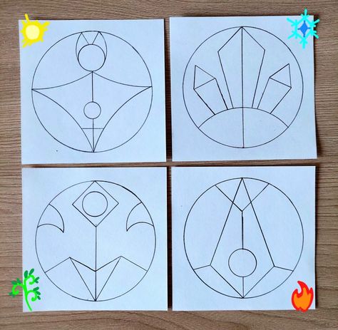 Owl House Painting Ideas, Kings Glyphs Toh, The Owl House Drawing Ideas, The Owl House Glyphs, Owl House Glyphs, Owl House King, Magick Symbols, Ladybug Birthday, Magic Symbols