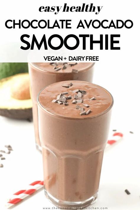 Avocado Milkshake, Chocolate Avocado Smoothie, Avocado Dessert, Keto Smoothie Recipes, Chocolate Avocado, Avocado Chocolate, Sugar Free Vegan, Keto Vegan, Low Carb Dessert