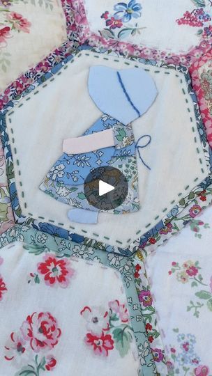 Sunbonnet Sue Patterns Free Appliques, Sunbonnet Sue Patterns Free, Sunbonnet Sue Quilts, Emma Jones, Sunbonnet Sue Patterns, Baby Quilt Ideas, Sunbonnet Sue, Needle Case, Patchwork Quilting