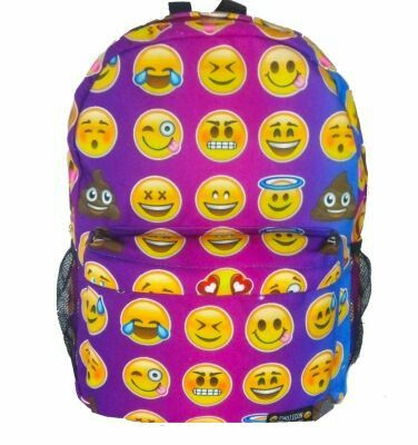 Emoji Room, Emoji Decorations, Cute Bookbags, Rainbow Emoji, Emoji Backpack, Birthday Emoji, Emoji Clothes, Emoji Smile, Backpacks For Boys