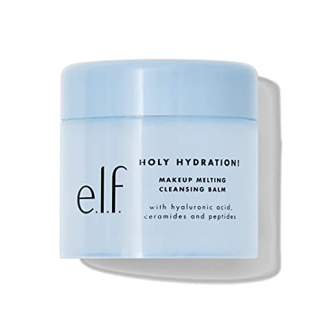 Amazon.com: e.l.f. Holy Hydration! Makeup Melting Cleansing Balm, Face Cleanser & Makeup Remover, Infused with Hyaluronic Acid to Hydrate Skin, 2 Oz : Beauty & Personal Care Inexpensive Makeup, Oil Texture, Diy Makeup Remover, Best Makeup Remover, Diy Beauty Treatments, Nail Care Routine, Elf Makeup, Cleansing Balm, Diy Makeup