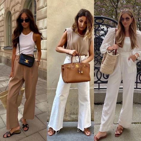 "Mi piace": 2.686, commenti: 11 - Fashion Inspiration (@modeblogg) su Instagram: "30 inspiring summer looks with @hermes sandals 🤎 yes or no?" Cognac Sandals Outfit Summer, Tan Slides Outfit Summer, How To Style Brown Sandals, Classy Sandals Outfit, Cognac Sandals Outfit, Outfits With Hermes Sandals, Hermes Sandles Outfit, Hermes Legend Sandals Outfit, Outfits With Brown Sandals