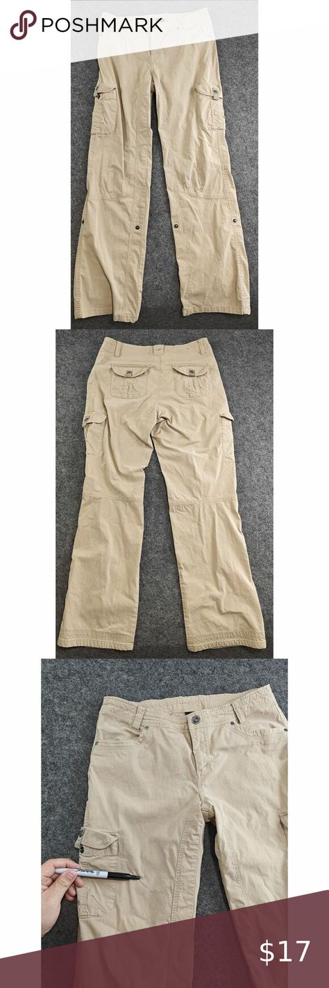 Kuhl Womens Cargo Pants 10 Khaki Pockets Hiking Outdoors Casual Trail Camping Womens Cargo Pants, Womens Cargo, Kuhl Pants, Cargo Pants Women, Outdoor Hiking, I Want You, Want You, Cargo Pants, I Want