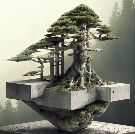 Windswept Bonsai, Japanese Garden Backyard, Bonsai Forest, Bonsai Techniques, Bonsai Tree Care, Rock Plants, Plant Installation, Bonsai Styles, Japanese Bonsai