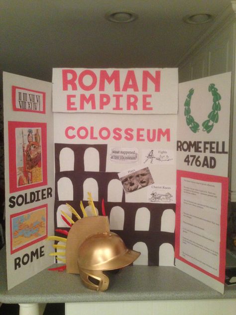 History Fair--Roman Empire History Fair Boards, History Fair Projects, Ancient Rome Projects, Ancient Rome History, Roman Empress, Roman Civilization, Viking Longboat, Ramadan Ideas, Social Studies Projects