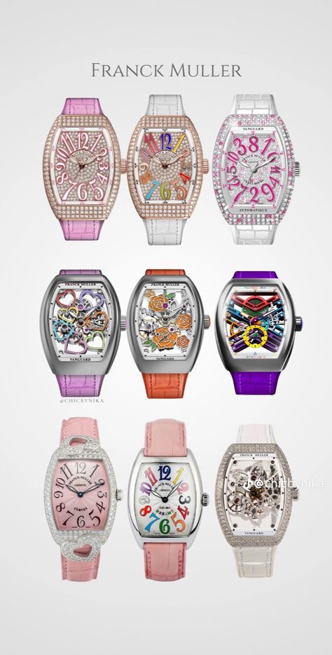 Luxury Designer Jewelry, Graff Watches Women, Graff Watch, Dior Watches, Dope Jewelry Accessories, Diamond Watches Women, Cute Watches, Jewelry Editorial, Franck Muller