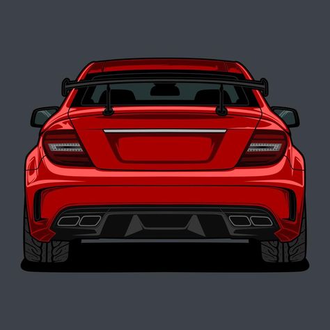 Back View Red Car Drawing Car Back View Drawing, Red Car Drawing, Flex Banner Design, Flex Banner, Back Drawing, Car Drawing, Golf 7, School Art Projects, Artistic Inspiration