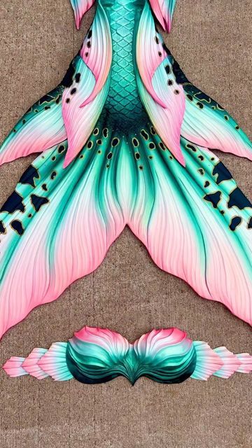 Pink Mermaid Tail Aesthetic, Ekor Mermaid, Real Mermaid Tails, Mermaid Tail Fin, Mermaid Fins, Gold Mermaid Tail, Glaucus Atlanticus, Pink Mermaid Tail, Mermaids Tail