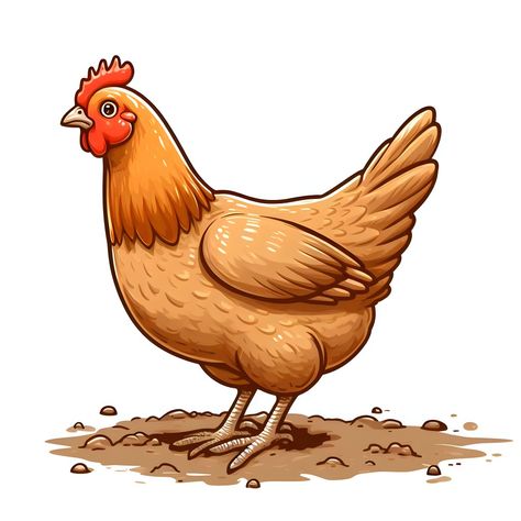 Cute Drawings Of Chickens, Mammals Animals Picture, Chicken Food Drawing, Mammals Drawing, Animated Chicken Drawings, Crazy Chicken Drawing, Chicken And Cow Cartoon, Grass Photoshop, Chicken Cartoon