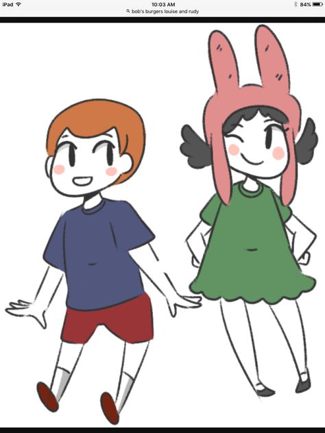 Louise and Regular-sized Rudy              So Cute!! Rudy X Louise, Louise X Rudy, Louise Belcher X Rudy, Louise From Bobs Burgers, Bobs Burgers Louise And Rudy, Bobs Burgers Louise Quotes, Louis Belcher, Bobs Burgers Louise, Bobs Burgers Memes