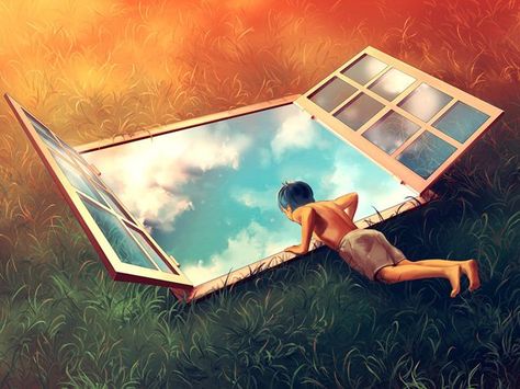 sweet vertigo by aquasixio - Surreal Digital Art by Cyril Rolando Cyril Rolando, Artwork Colorful, Hayao Miyazaki, Art Website, Miyazaki, Double Exposure, French Artists, Surreal Art, Animation Art