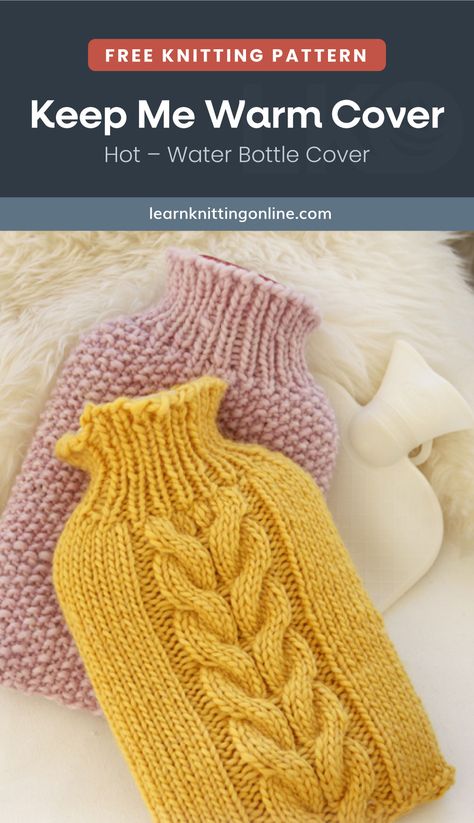 Cheap Cozy Knitting Pattern, Hot Water Bottle Cover Knitting Pattern Free, Knitted Hot Water Bottle Cover Pattern, Free Hot Water Bottle Knitting Patterns, Free Knitting Patterns For Hot Water Bottle Covers, Hot Water Bottle Knitting Pattern, Hot Water Bottle Cover Knitting Pattern, Knit Hot Water Bottle Cover, Free Aran Knitting Patterns